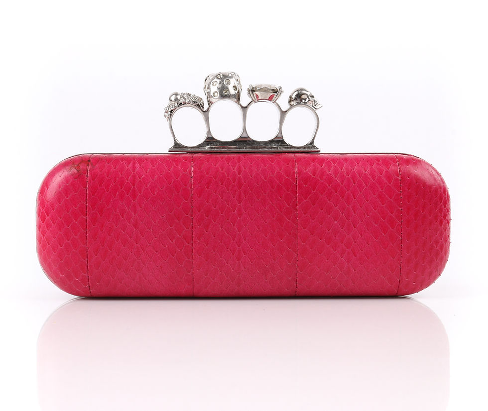 Thumbnail: Alexander McQueen Python Box Clutch