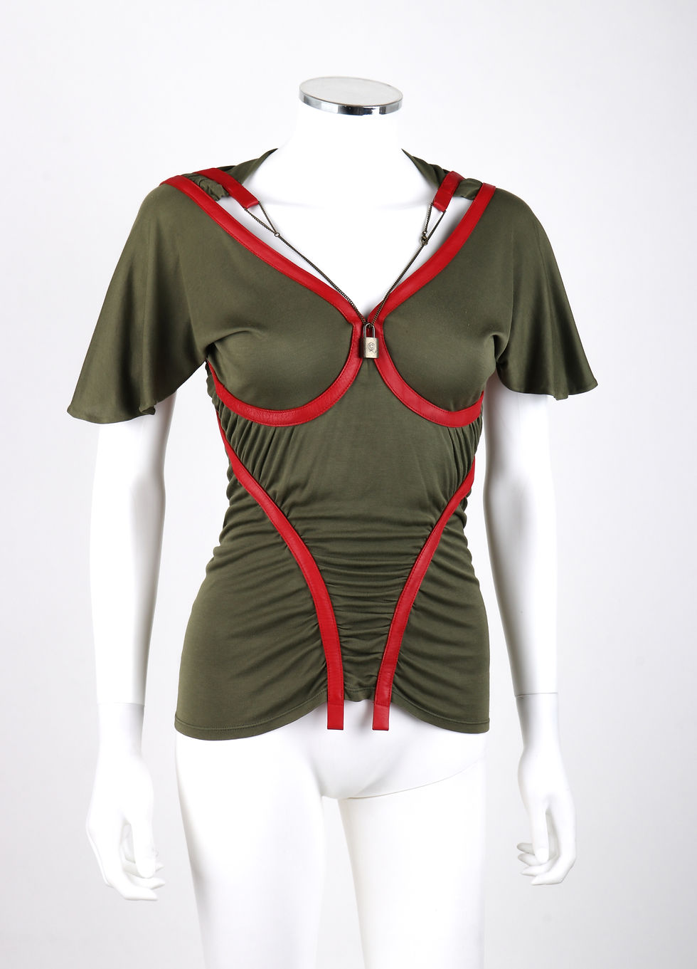 Thumbnail: Alexander McQueen Ruched Necklace Top