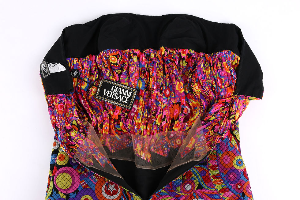 Thumbnail: Gianni Versace Silk Strapless Dress