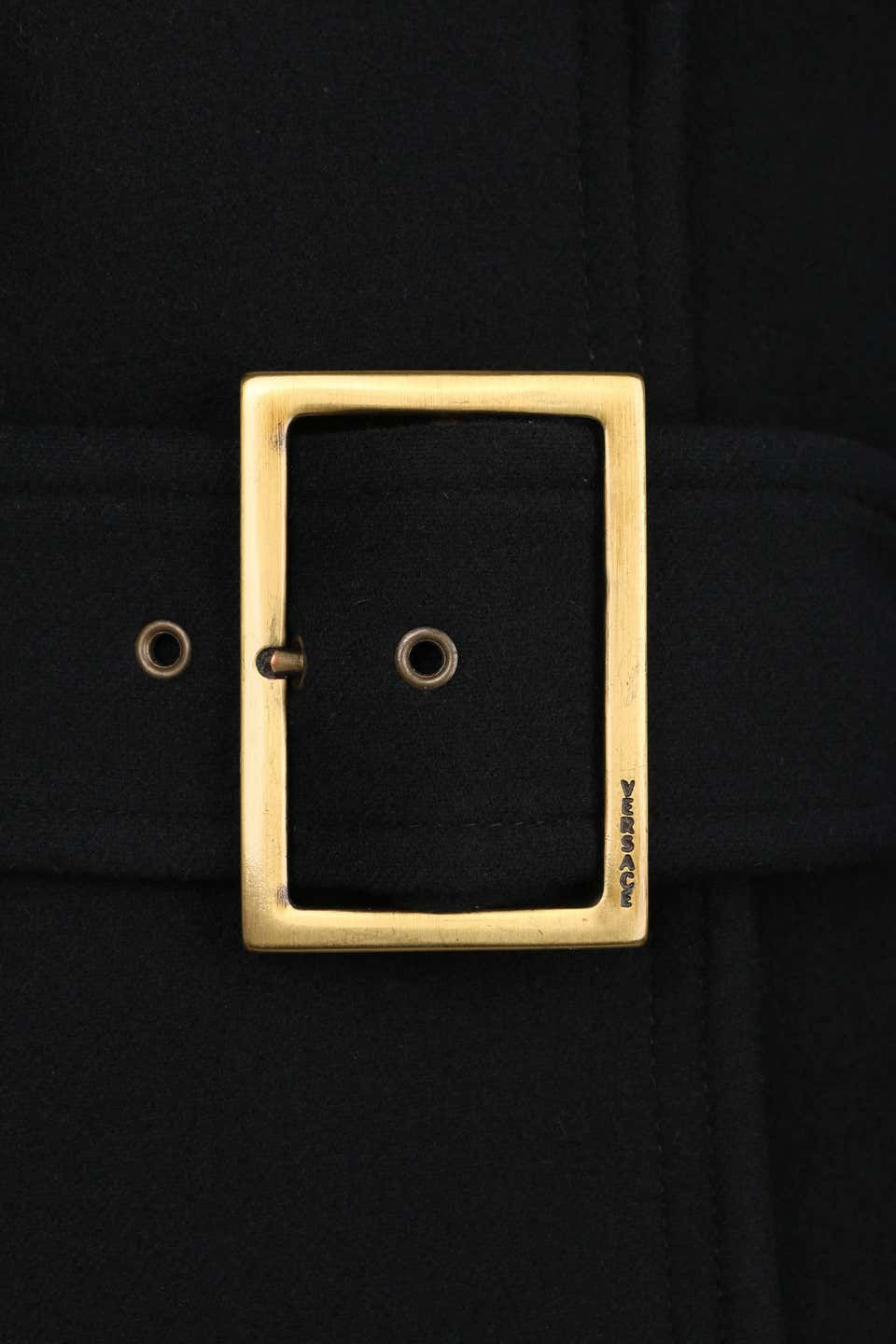 Thumbnail: Gianni Versace Couture Wool Belted Coat