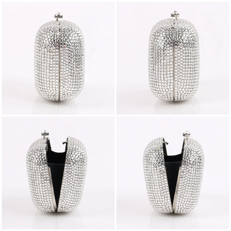 Thumbnail: Savanna Austrian Crystal Handbag Clutch