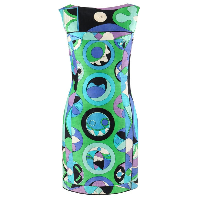 Emilio Pucci Op Art Sheath Dress