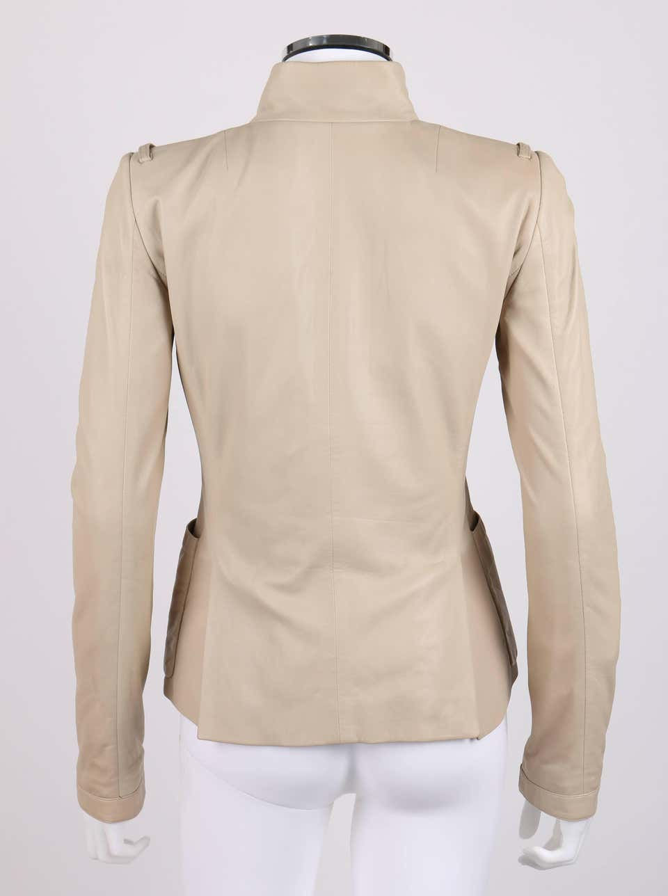 Thumbnail: Balenciaga Leather Moto Jacket