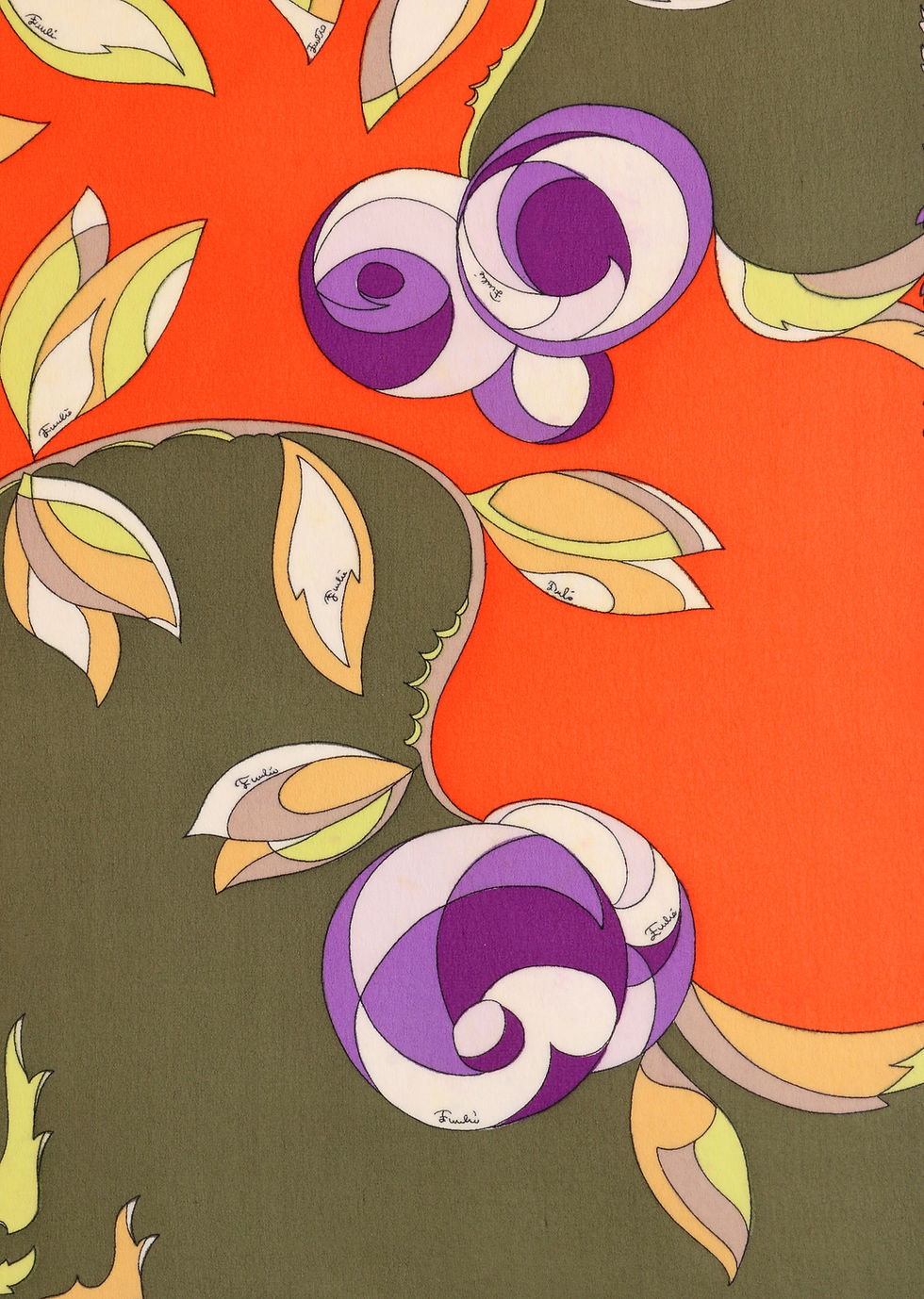 Thumbnail: Emilio Pucci Floral Print Silk Scarf