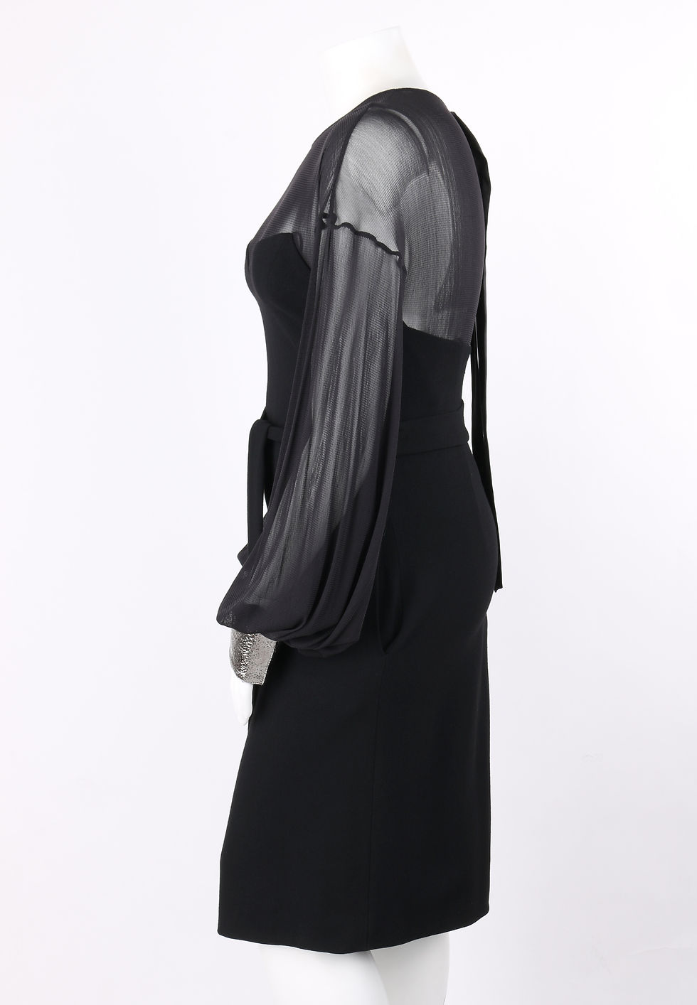 Thumbnail: Dolce & Gabbana Belted Wool Cocktail Dress
