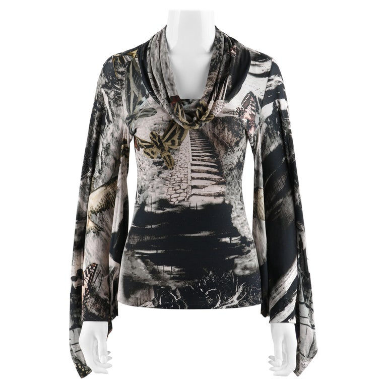 Alexander McQueen Cape Sleeve Top