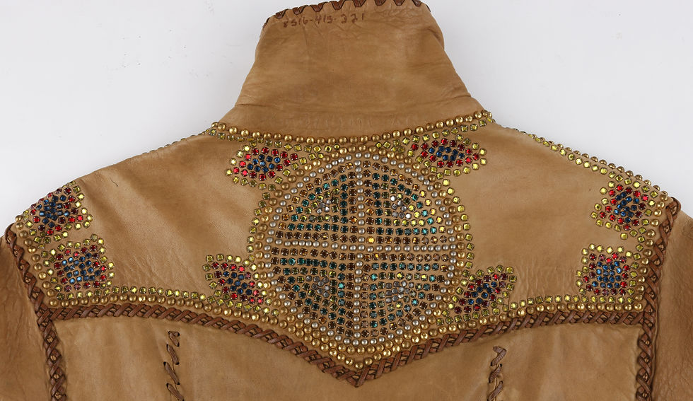 Thumbnail: North Beach Leather Couture Deerskin Jeweled Suit