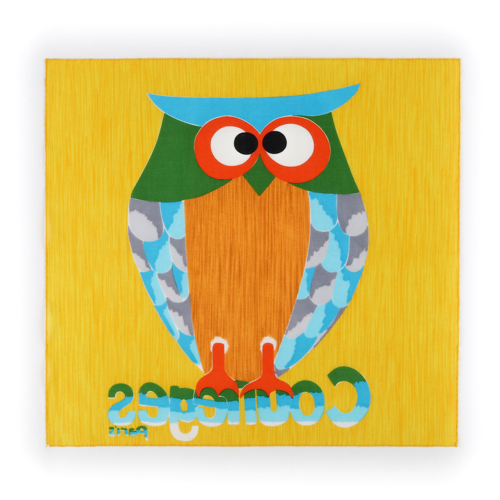 Thumbnail: Courrèges Owl Square Scarf