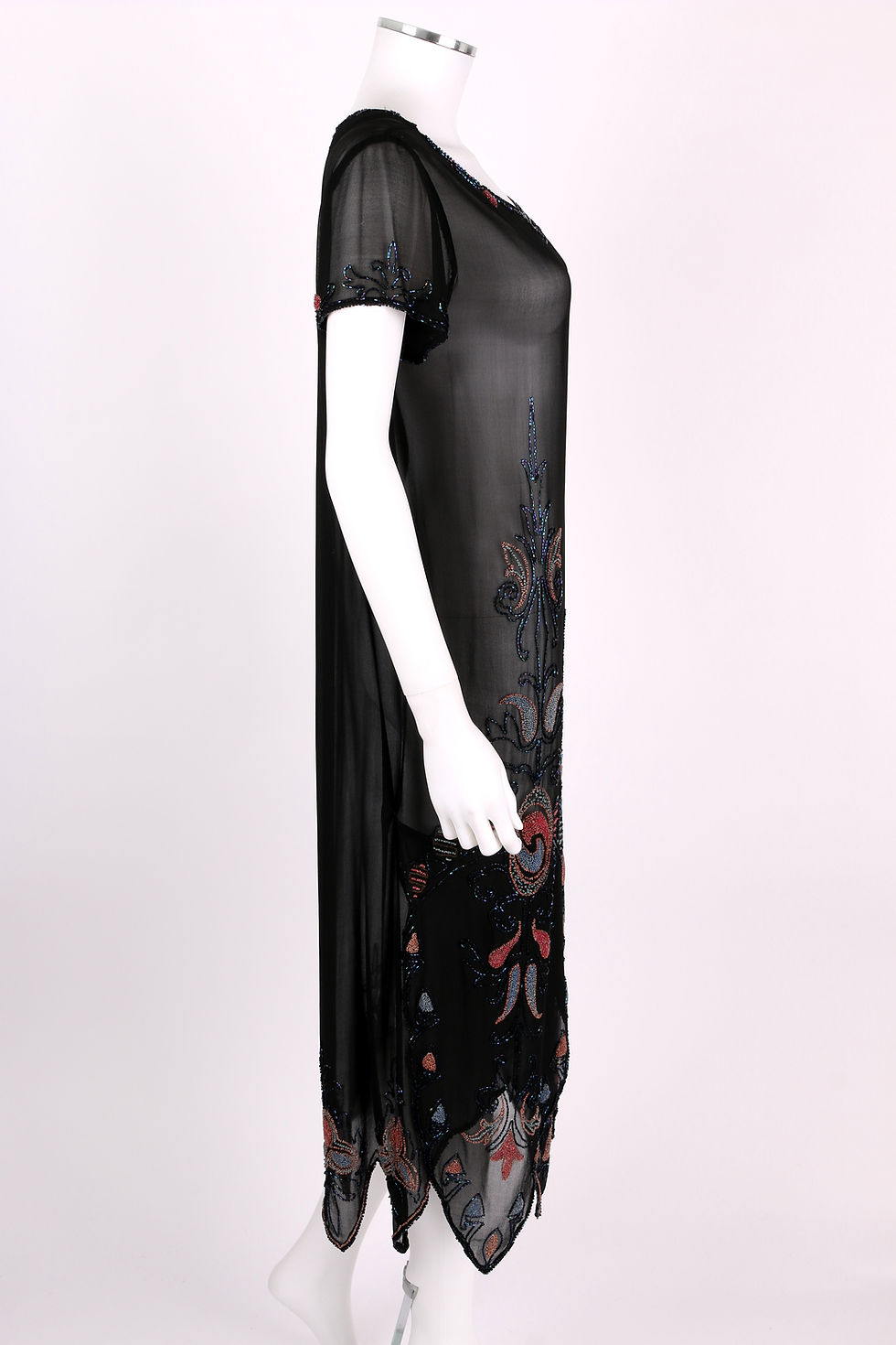 Thumbnail: Couture c.1920's Flapper Evening Dress