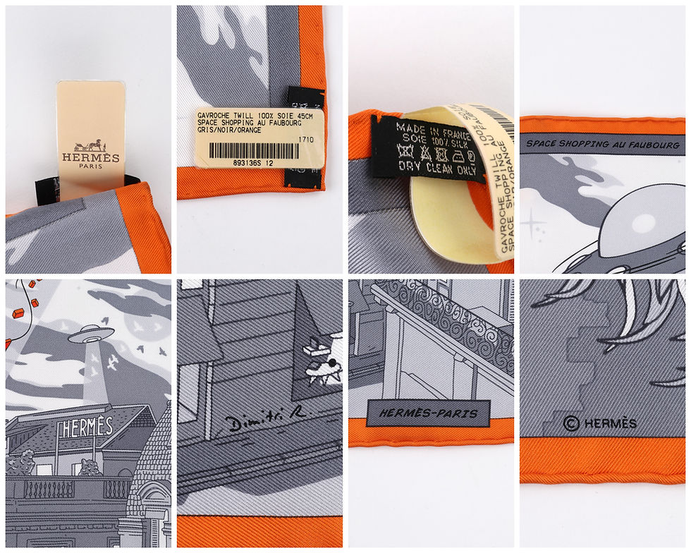 Thumbnail: Hermes "Space Shopping Au Faubourg" Scarf