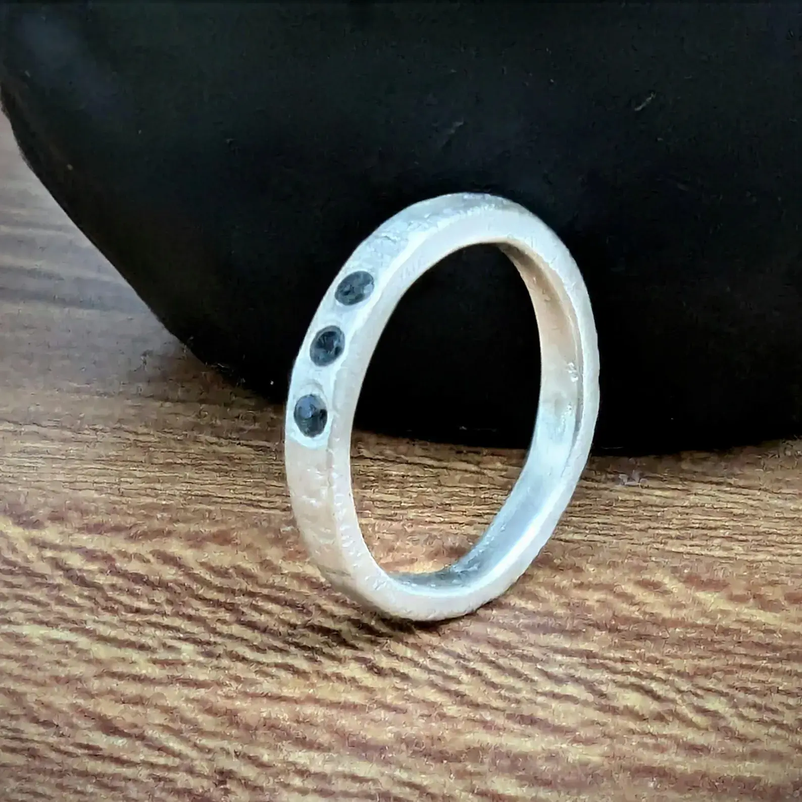 Customer Commission 5 gemstone ring as per messages