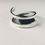 Thumbnail: Recycled Sterling Silver Wrap Ring, Handmade Forged from by Nyaki Punk Jewellery