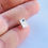 Thumbnail: Recycled Sterling Silver Single Topaz  Stud Earring by Nyaki Punk Jewellery