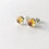 Thumbnail: Recycled Sterling Classic Silver Citrine Stud Earrings by Nyaki Punk Jewellery