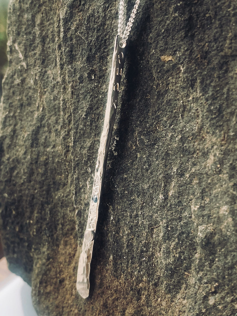 Thumbnail: Recycled Sterling Silver One-Of-A-Kind Pendant by Nyaki Punk Jewellery