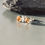 Thumbnail: Recycled Sterling Classic Silver Citrine Stud Earrings by Nyaki Punk Jewellery