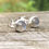 Thumbnail: Sterling Silver and Labradorite Stud Earrings by Nyaki Punk Jewellery