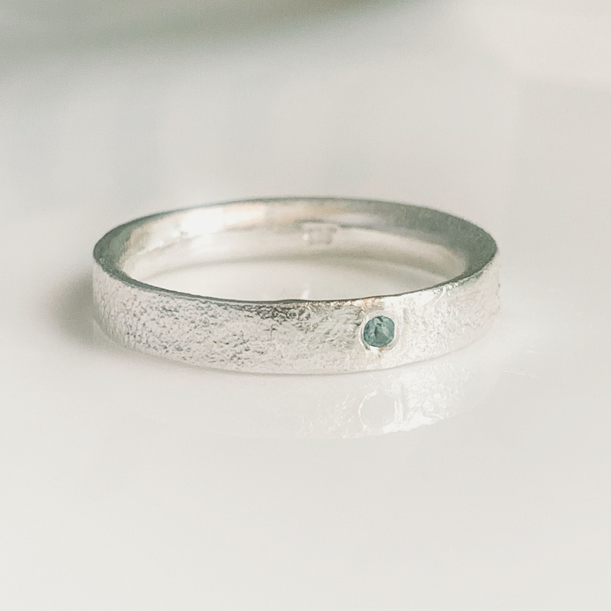 Sterling Silver Sapphire Ring