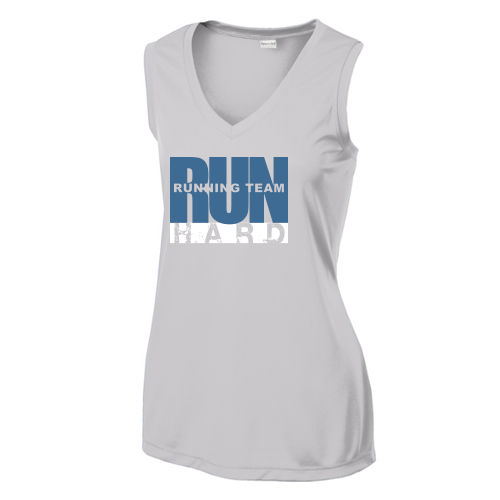 Run Hard Sport-Tek® Women's Sleeveless PosiCharge® Competitor™ V-Neck Tee