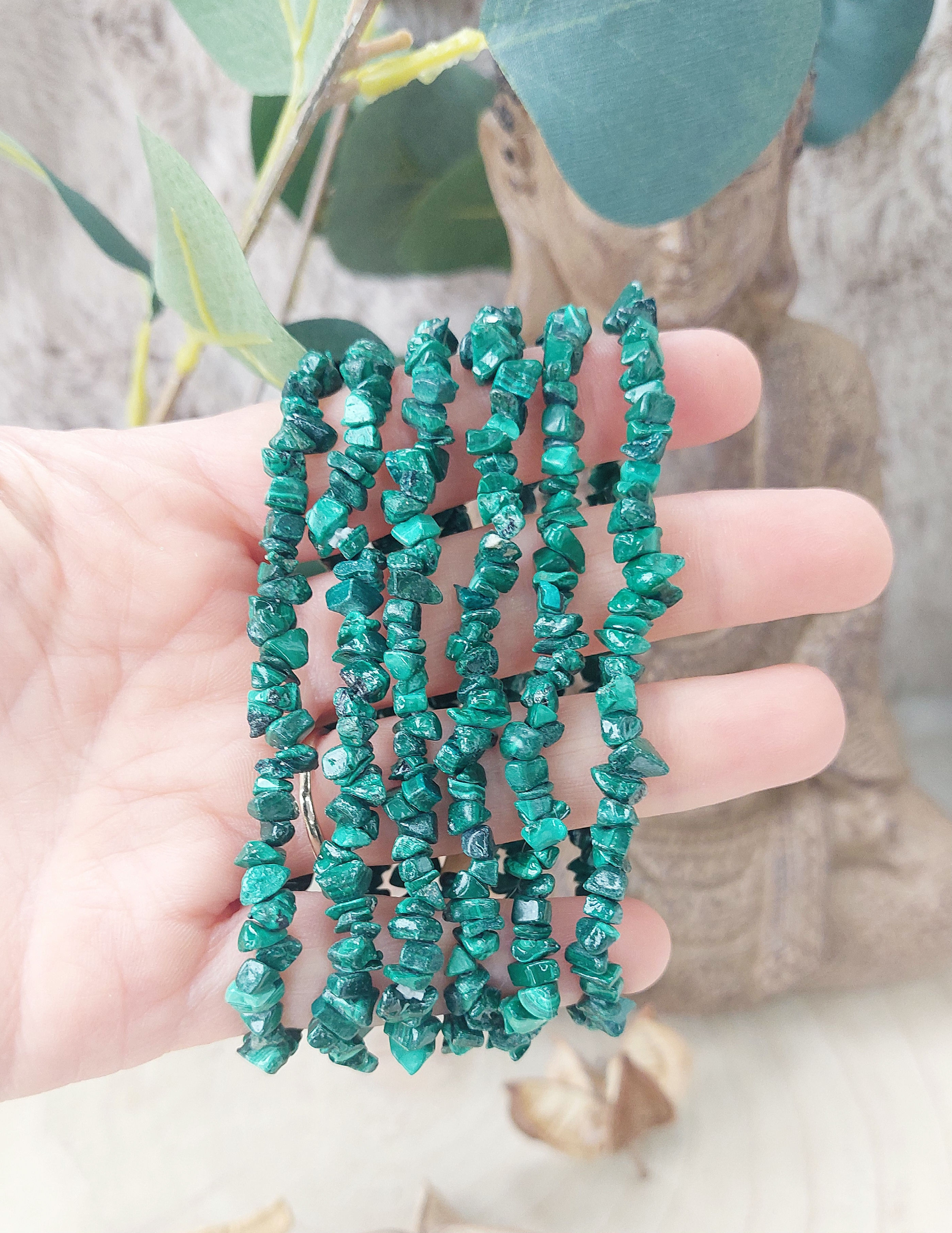 Malachit Armband Splitter 4mm