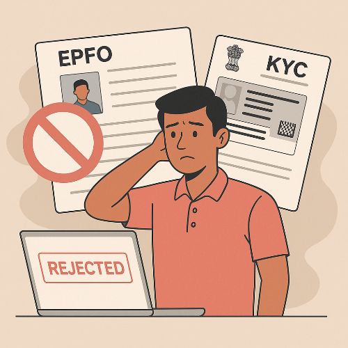 KYC Mismatch and EPFO errors leading to EPF claim rejection