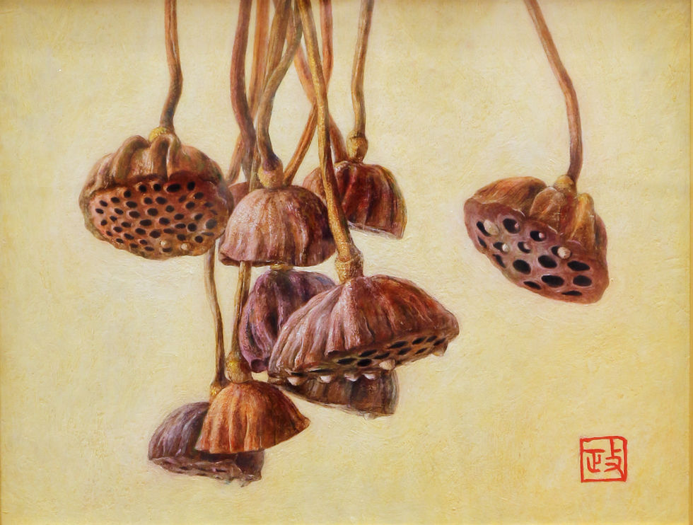 （準会員）福田政司「蓮の実」F6