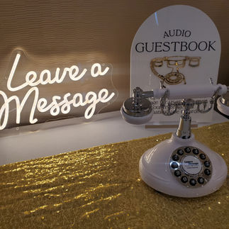 White Audio Guest book