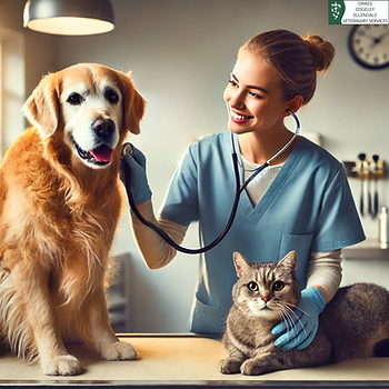 the essence of senior pet care during an examination