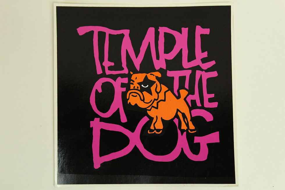 TEMPLE OF THE DOG STAR DOG STICKER
