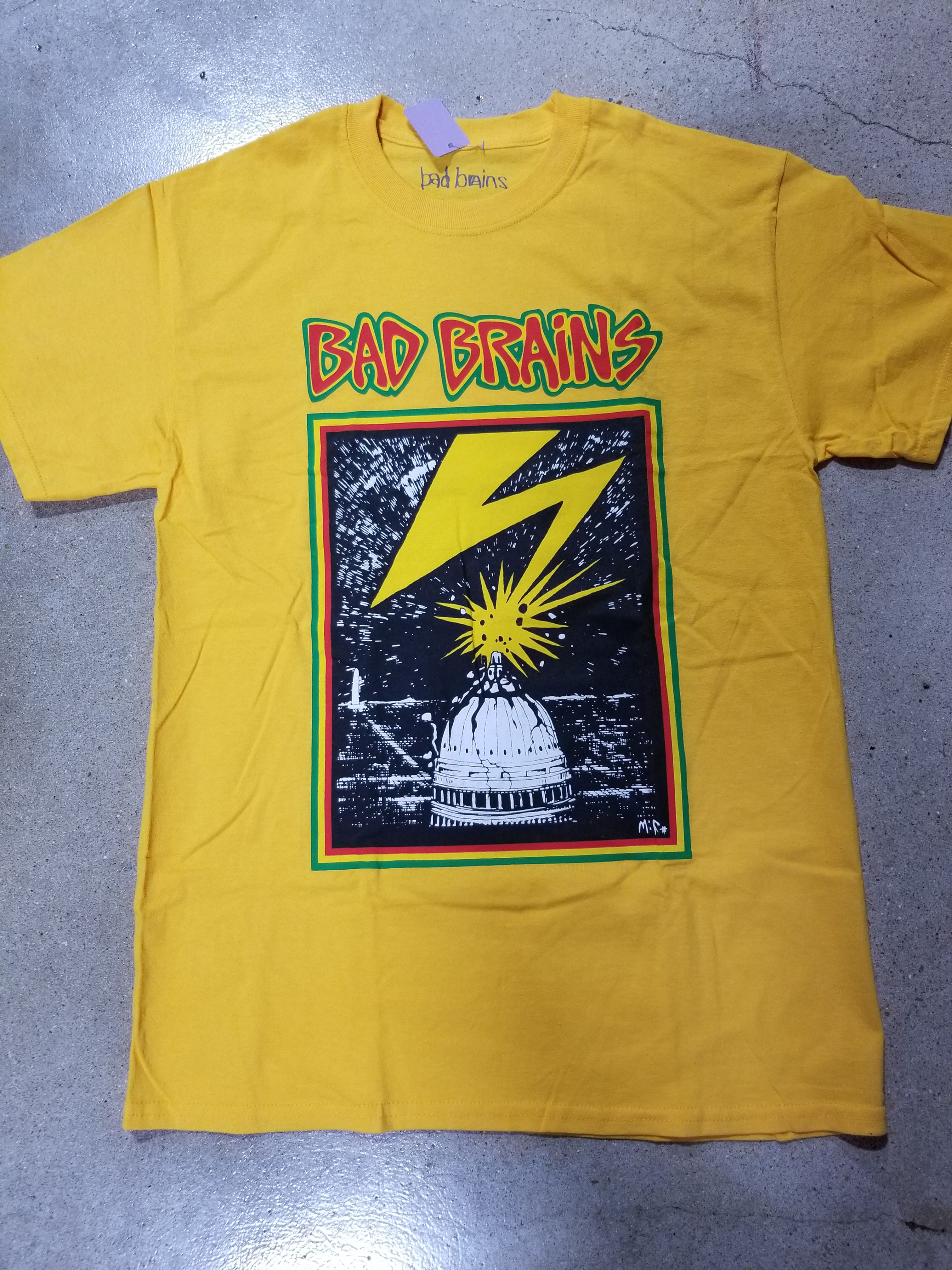 BAD BRAINS CAPITOL YELLOW TEE