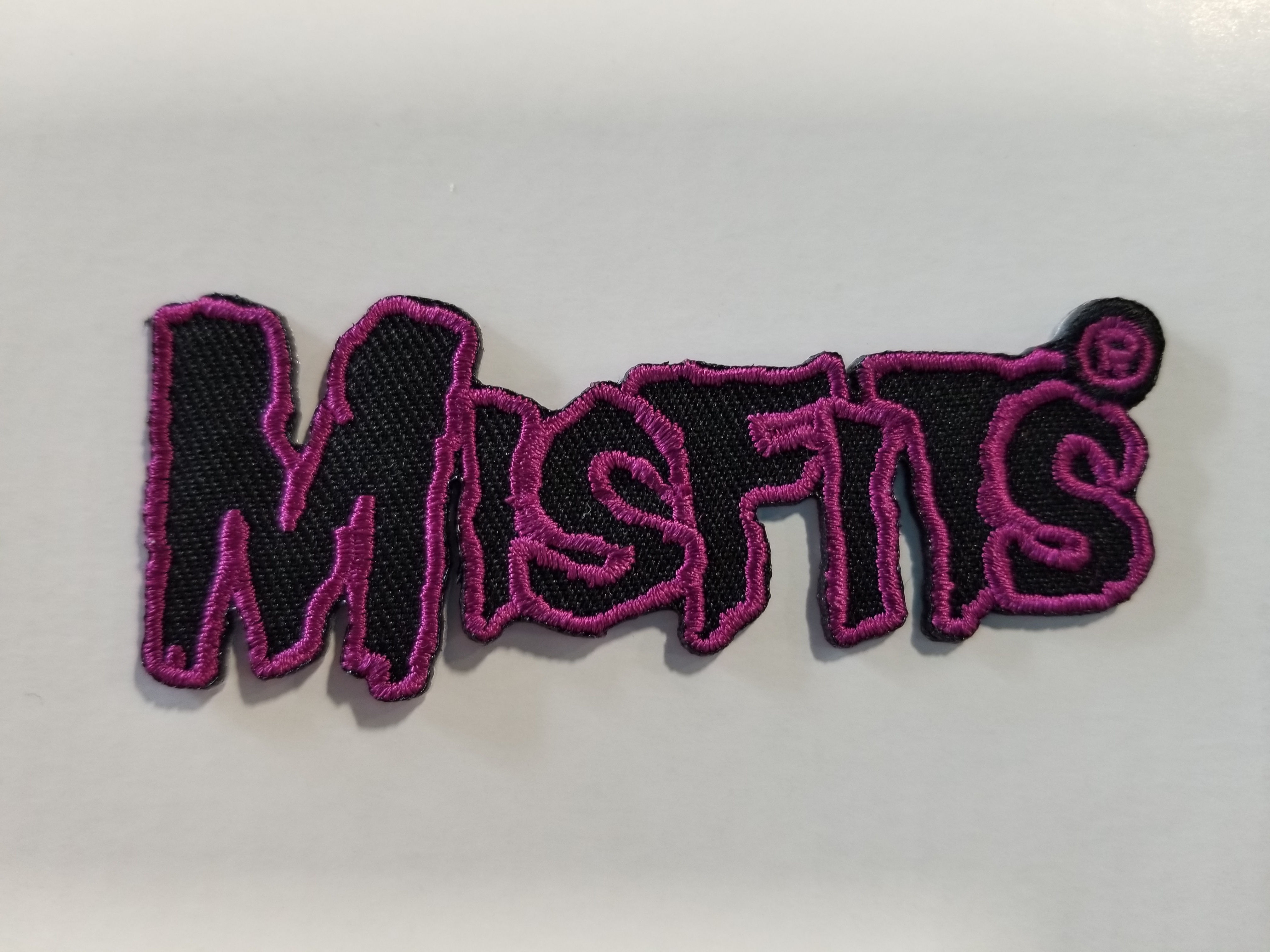 MISFITS PURPLE LOGO EMBROIDERED PATCH