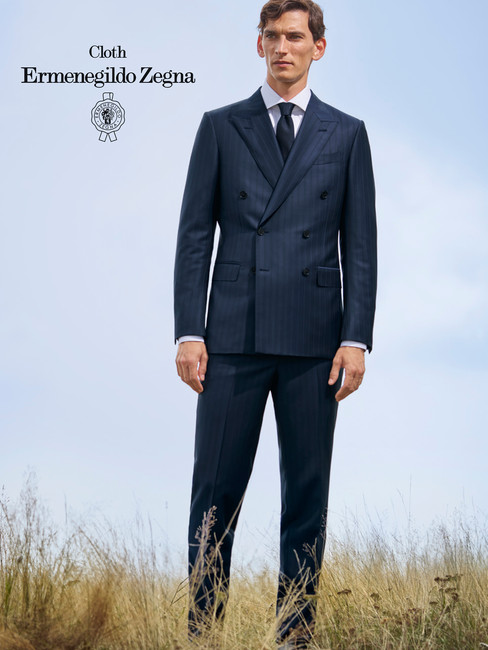 A suit made of fabric from ERMENEGILDO ZEGNA's TROFEO collection