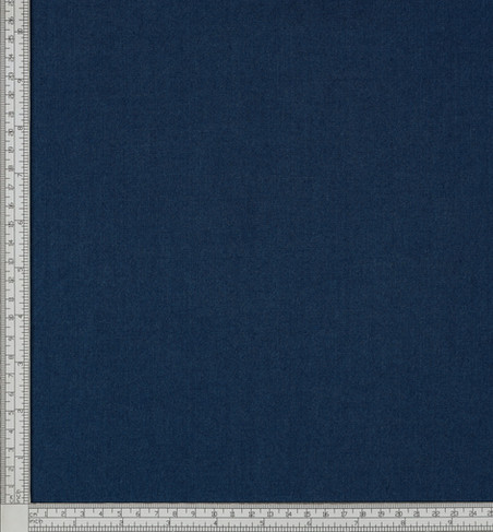 A swatch of Loro Piana Cotton Way denim fabric