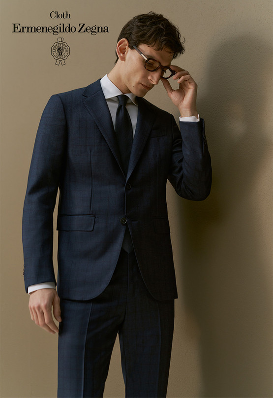A suit made from Ermenegildo Zegna fabric