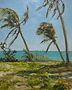 Palm Tree Coastal Florida Oil Painting