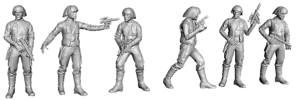 1:72nd scale Reb Fleet Troopers 12 figs