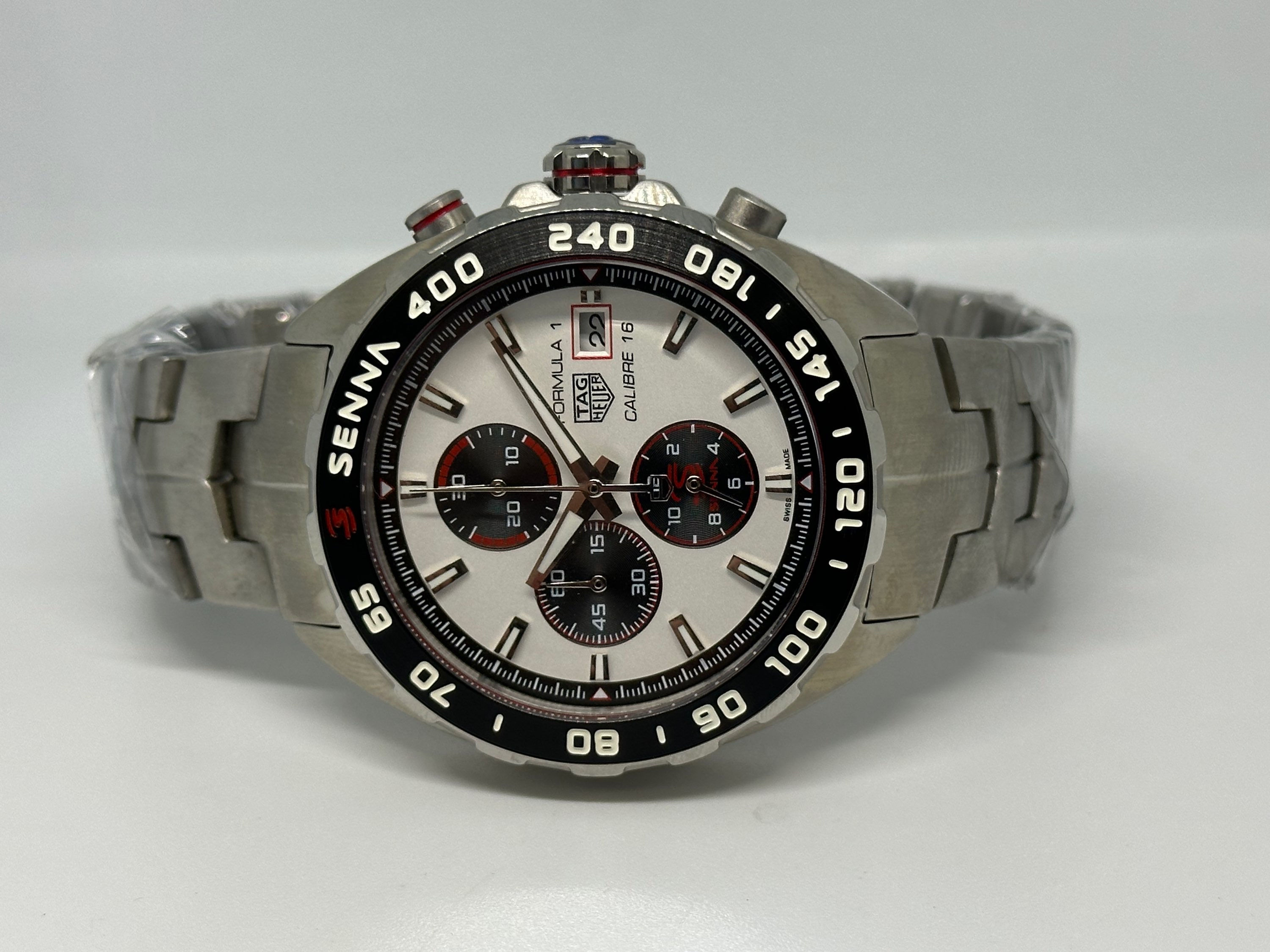 Tag Heuer Calibre 16 “Ayrton Senna” White Dial