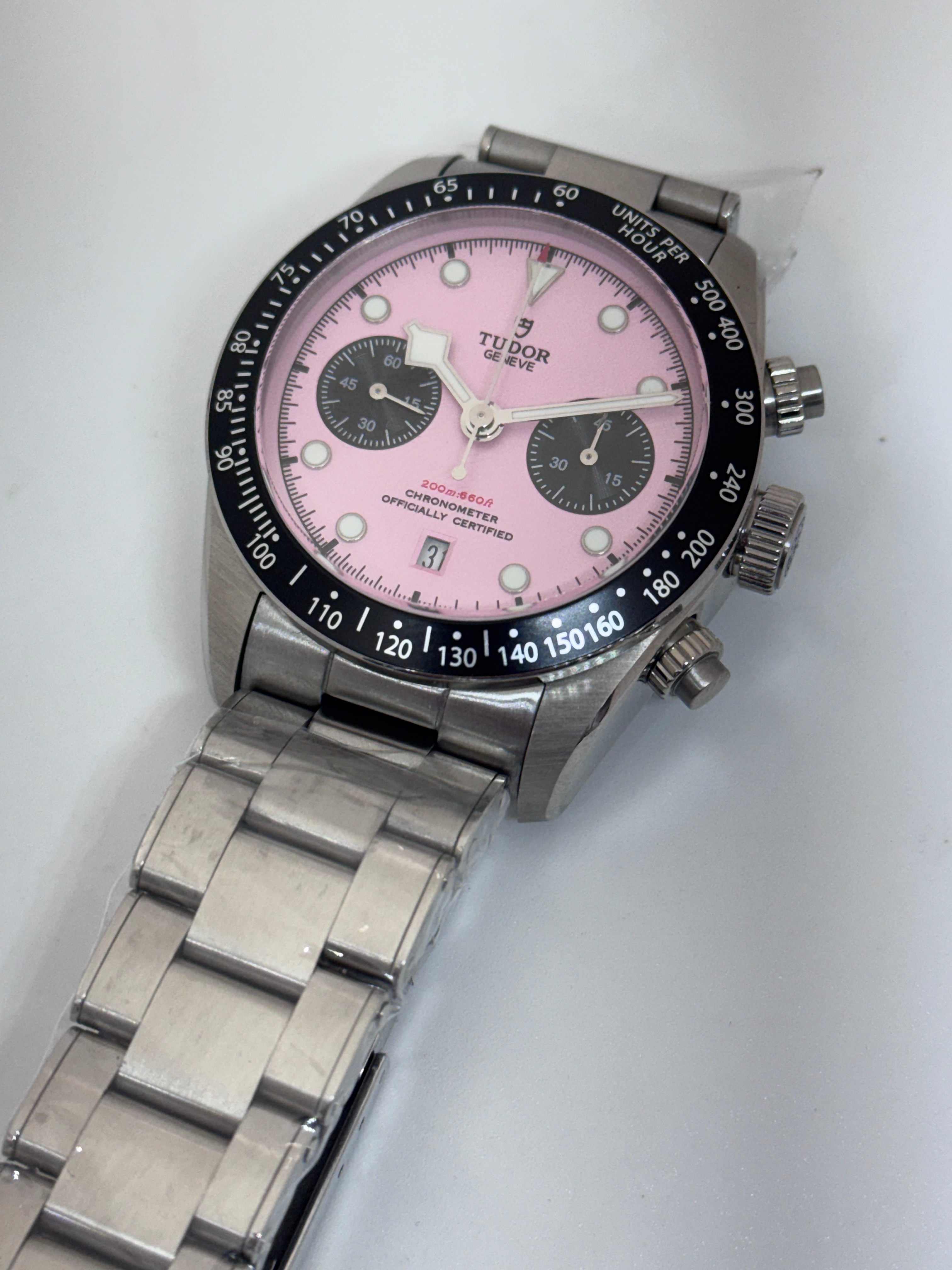 Tudor Black Bay Chronograph Pink Dial Swiss