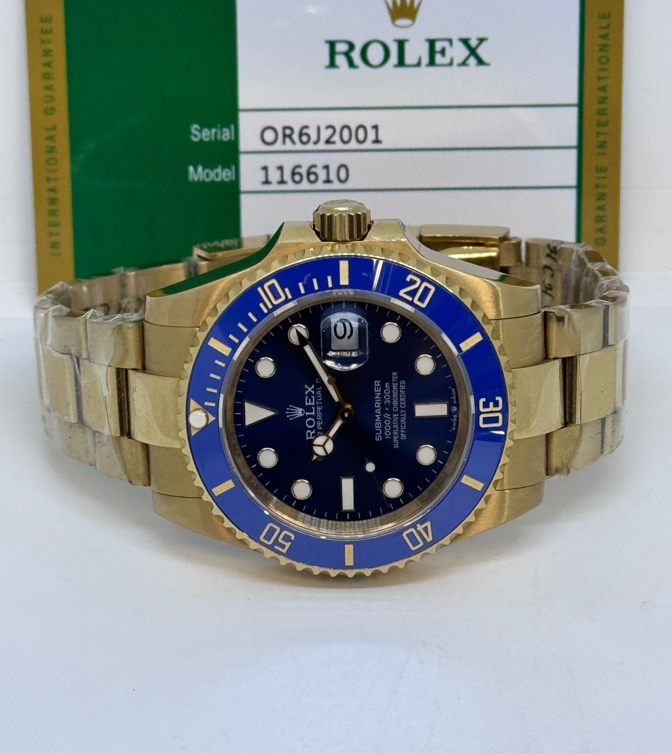 Rolex Submariner Date Blue Dial Gold Premium