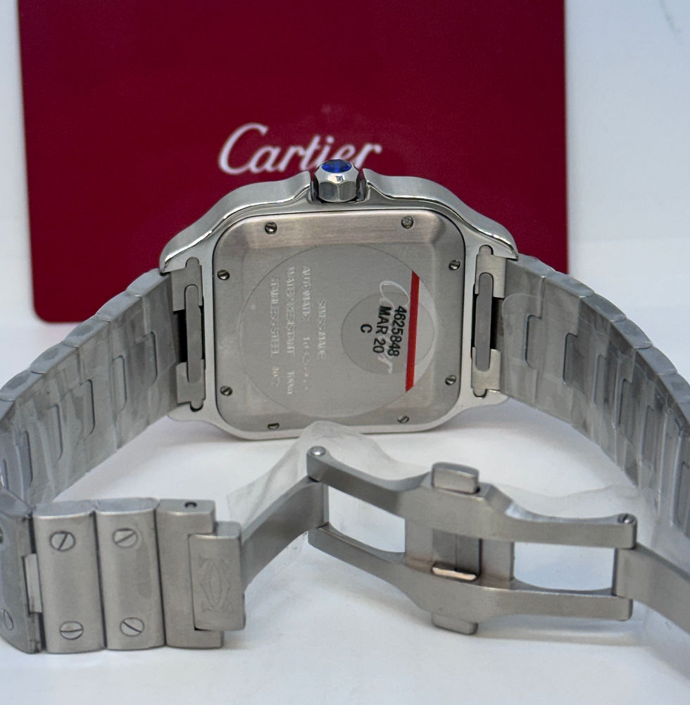 Miniatura: Cartier Santos Large Green Dial Swiss