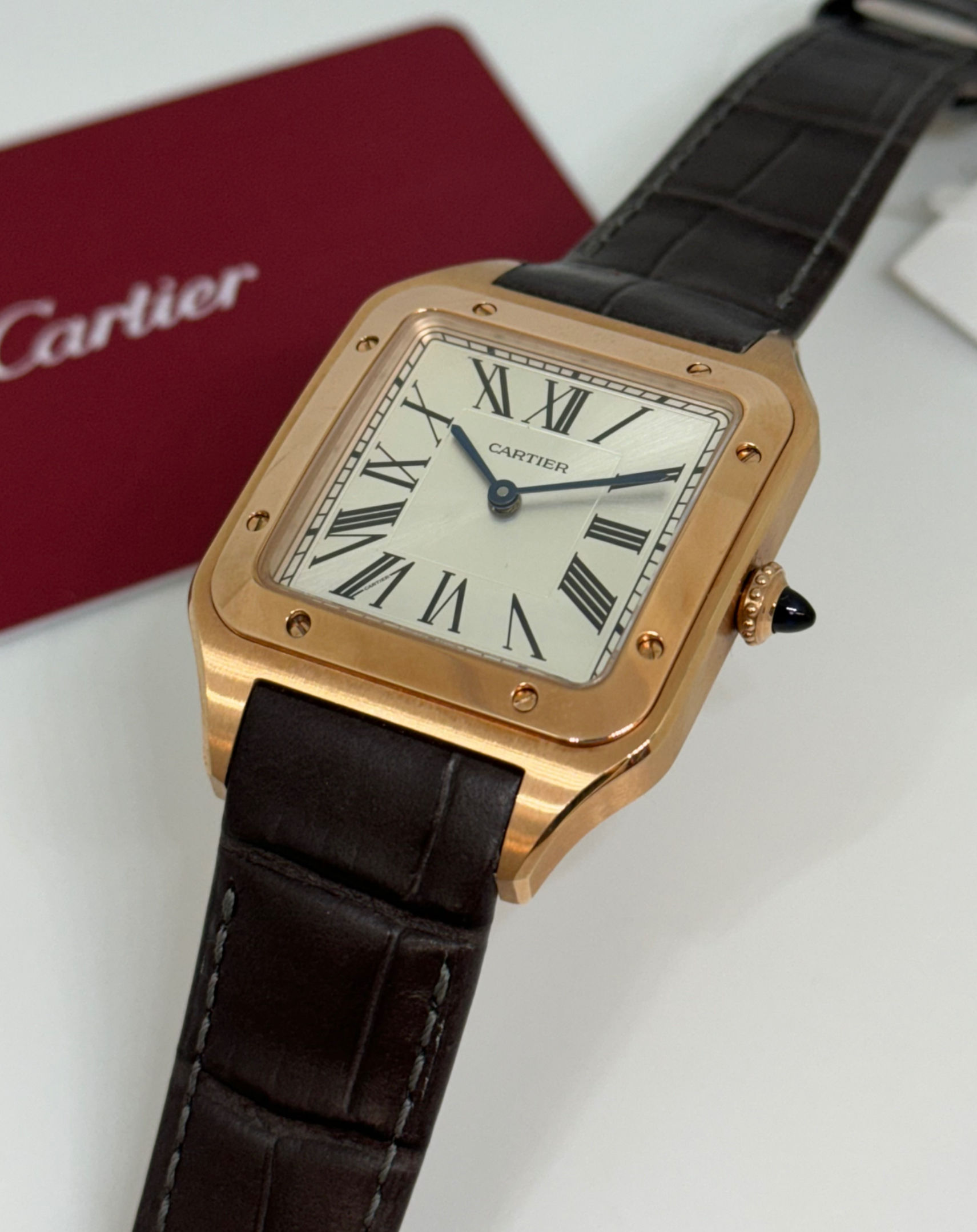 Cartier Santos Dumont Rose Gold Manual Winding Swiss