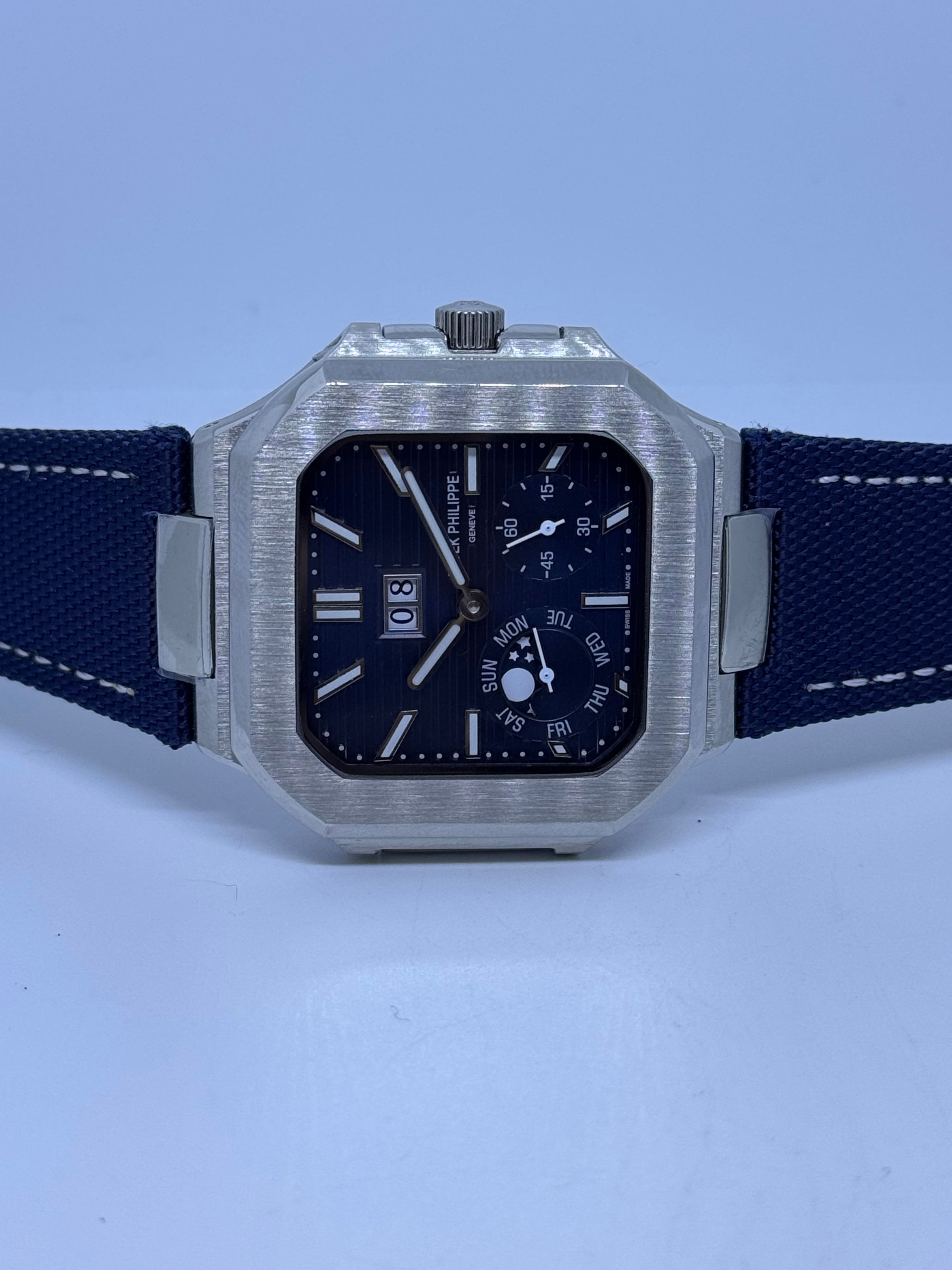 Patek Philippe Cubitus Moonphase Blue Dial