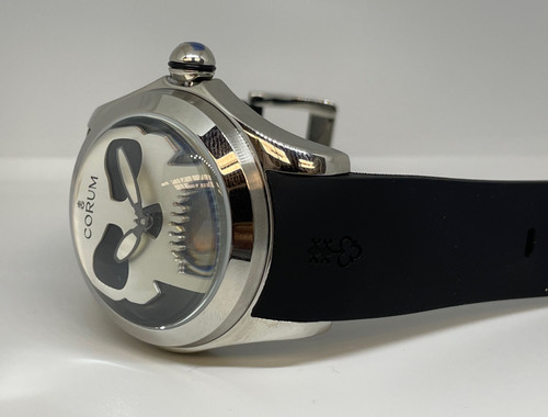 Corum Bubble Flying Tourbillon Skull Black and White
