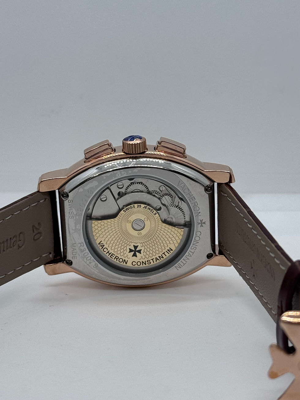 Miniatura: Vacheron Constantin Le Montre Tourbillon Rose Gold Brown Leather