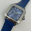 Miniatura: CRT Santos 100 XLarge Blue dial New Design Leather Strap