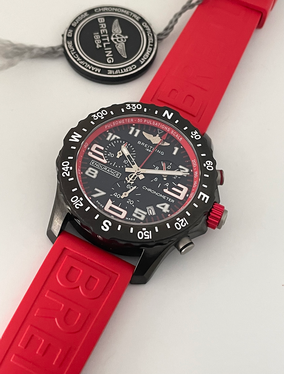 Miniatura: Breitling Endurance Pro 42mm Chronograph Red Strap