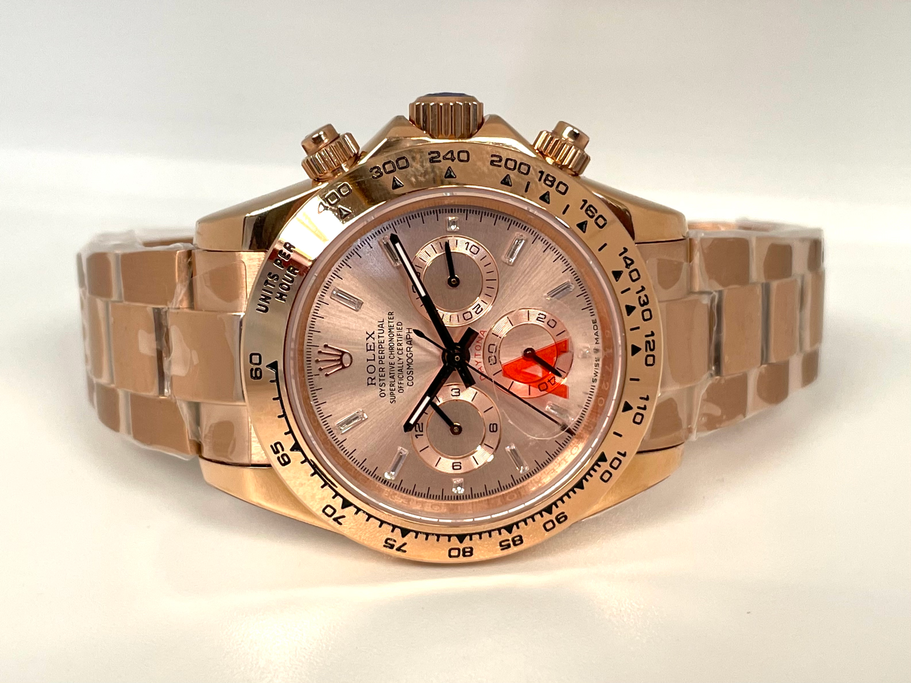 Rolex Daytona Rose Gold Baguette Dial