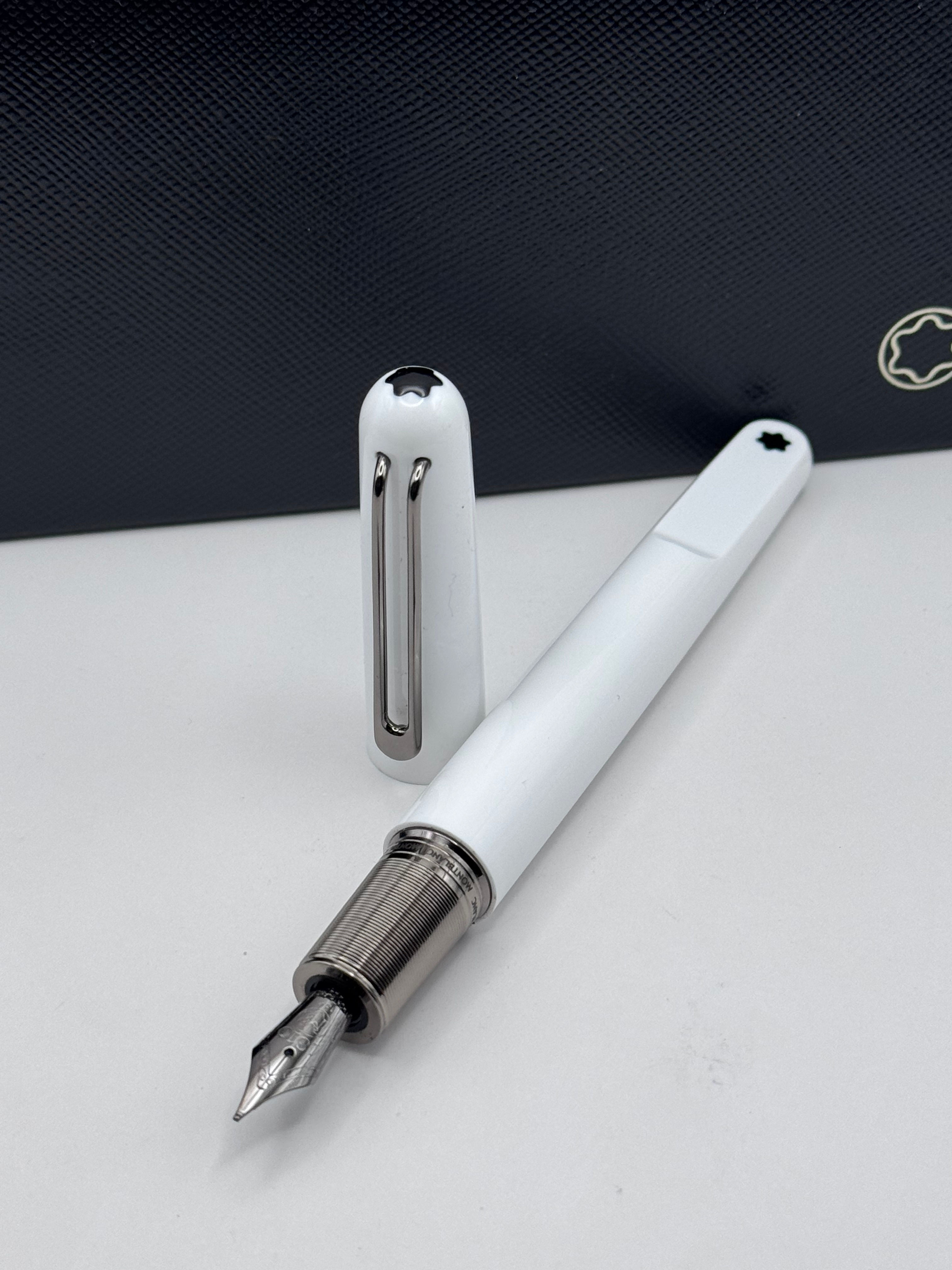 Montblanc Marc Newson “M” Roller Ball White Fountain