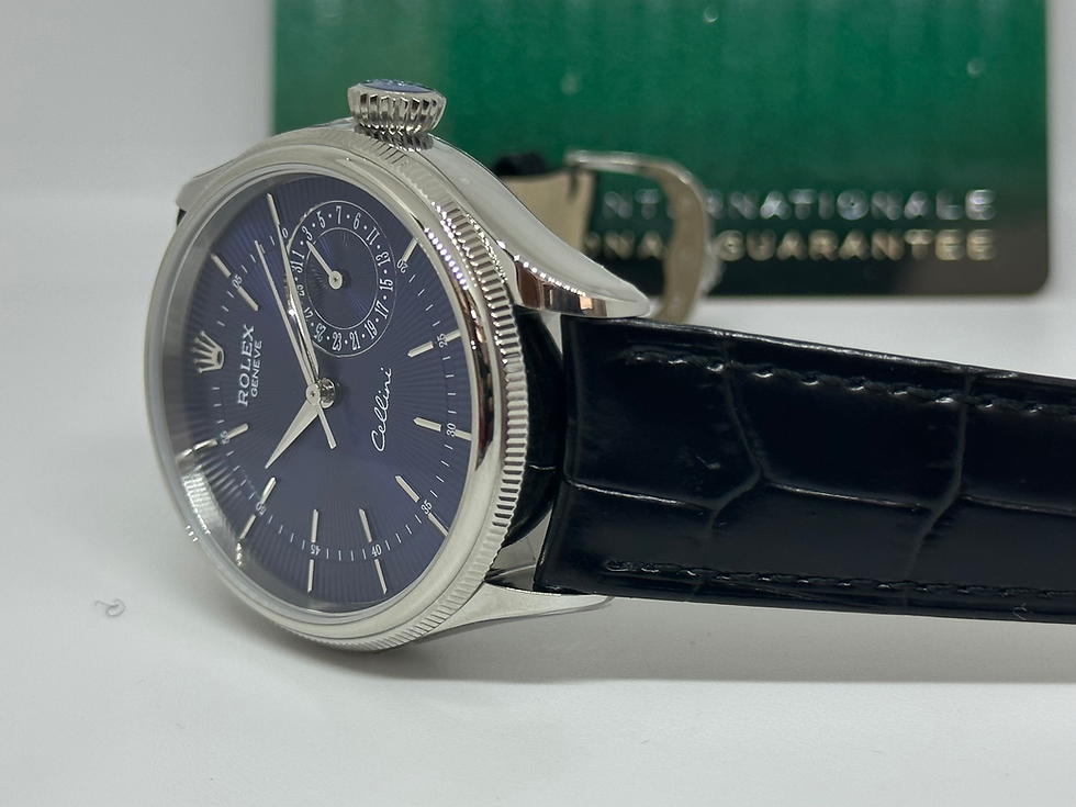 Miniatura: Rolex Cellini 39mm Blue Dial Swiss