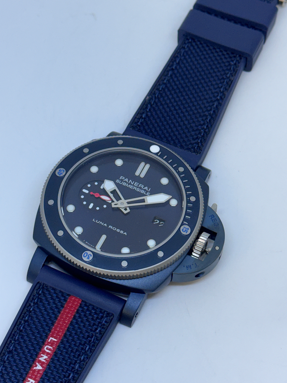 Miniatura: Panerai Submersible Luna Rossa PVD Blue